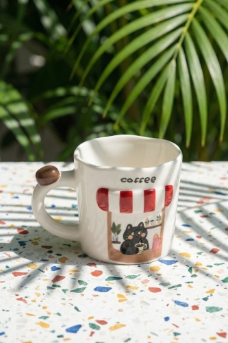 Coffee Shop Porselen Kupa - 425 ml - 2