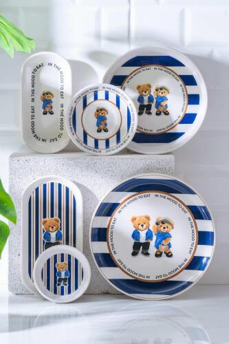 Cool Bear 6 Kişilik 21 Parça Kahvaltı Takımı - Acar