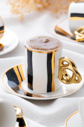 Cool Black Coffee Cup For 6 People - 90 Ml - 6