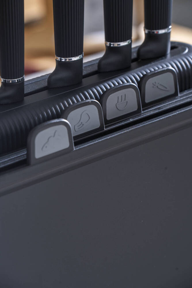 Cooper 10 Parça Standlı Kesme Tahtası Ve Bıçak Seti - 2