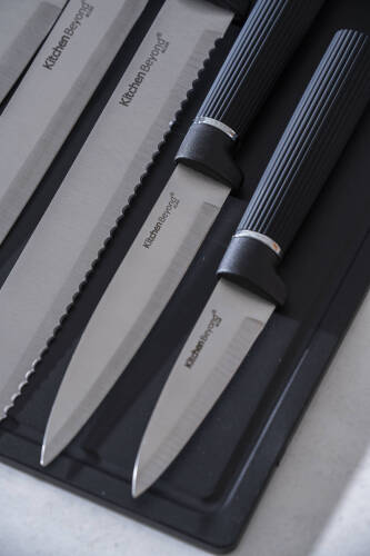 Cooper 10 Parça Standlı Kesme Tahtası Ve Bıçak Seti - 5