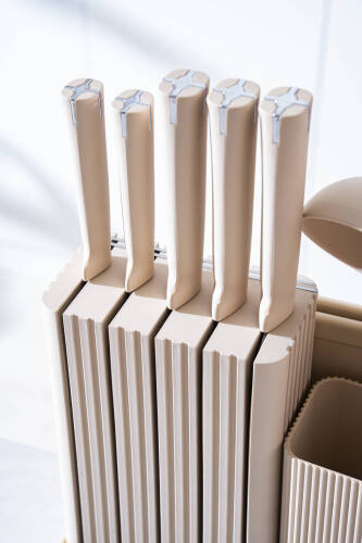 Cooper 14 Parça Standlı Kesme Tahtası Servis Ve Bıçak Seti - 4