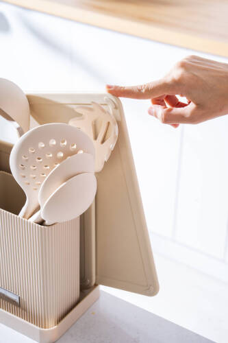 Cooper 14 Parça Standlı Kesme Tahtası Servis Ve Bıçak Seti - 6