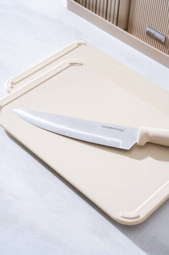 Cooper 14 Parça Standlı Kesme Tahtası Servis Ve Bıçak Seti - 10