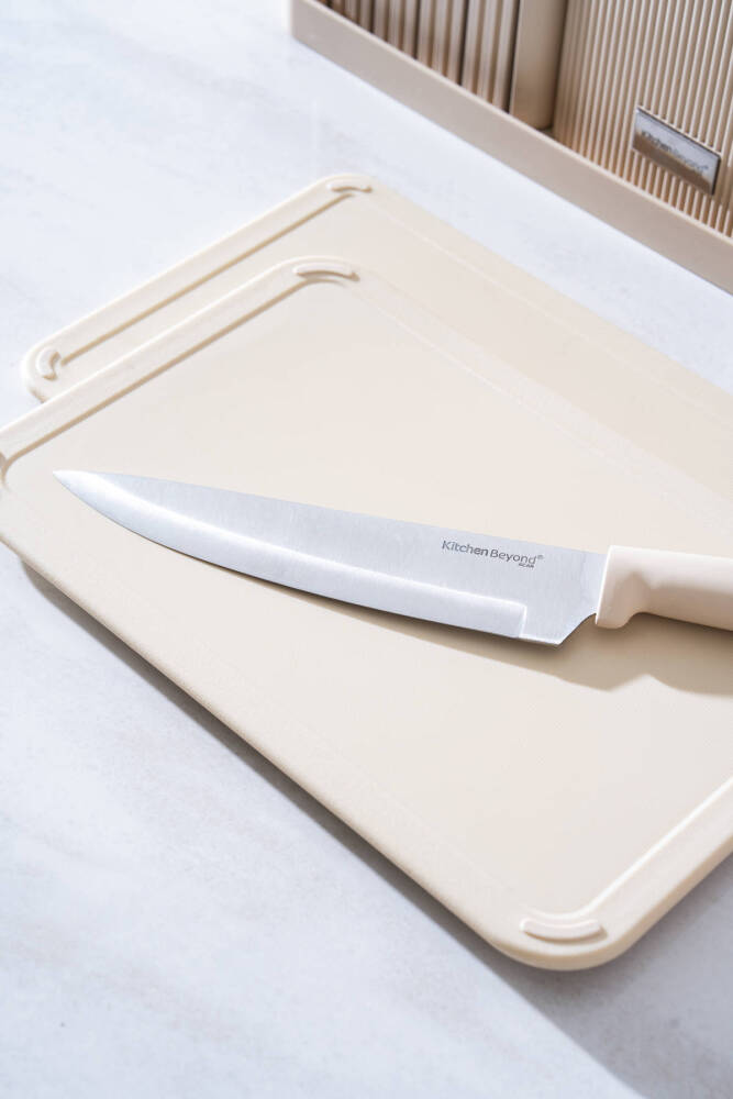 Cooper 14 Parça Standlı Kesme Tahtası Servis Ve Bıçak Seti - 10