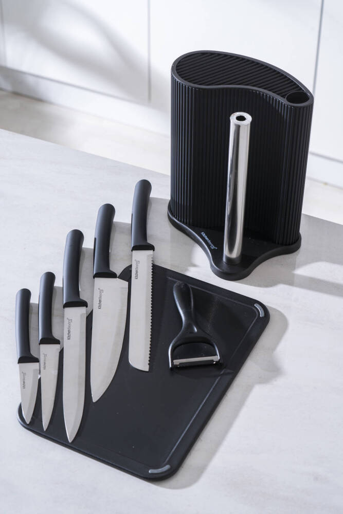 Cooper 8 Parça Standlı Kesme Tahtası Ve Bıçak Seti - 2