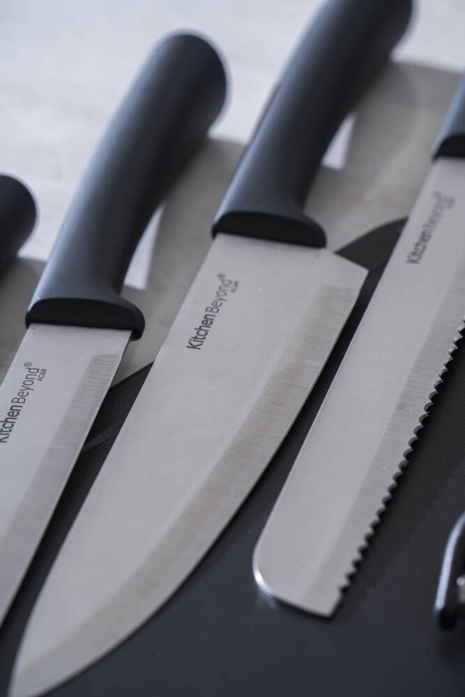 Cooper 8 Parça Standlı Kesme Tahtası Ve Bıçak Seti - 3