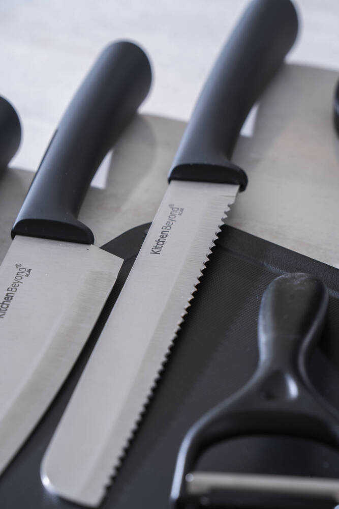 Cooper 8 Parça Standlı Kesme Tahtası Ve Bıçak Seti - 4