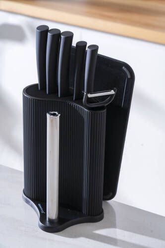 Cooper 8 Parça Standlı Kesme Tahtası Ve Bıçak Seti - Acar