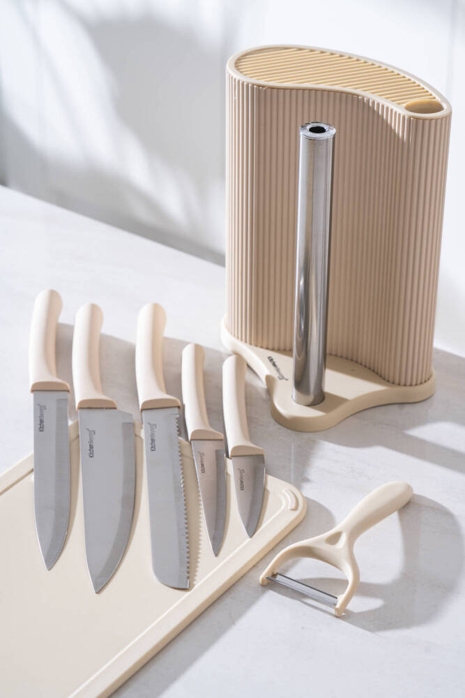 Cooper 8 Parça Standlı Kesme Tahtası Ve Bıçak Seti - 2