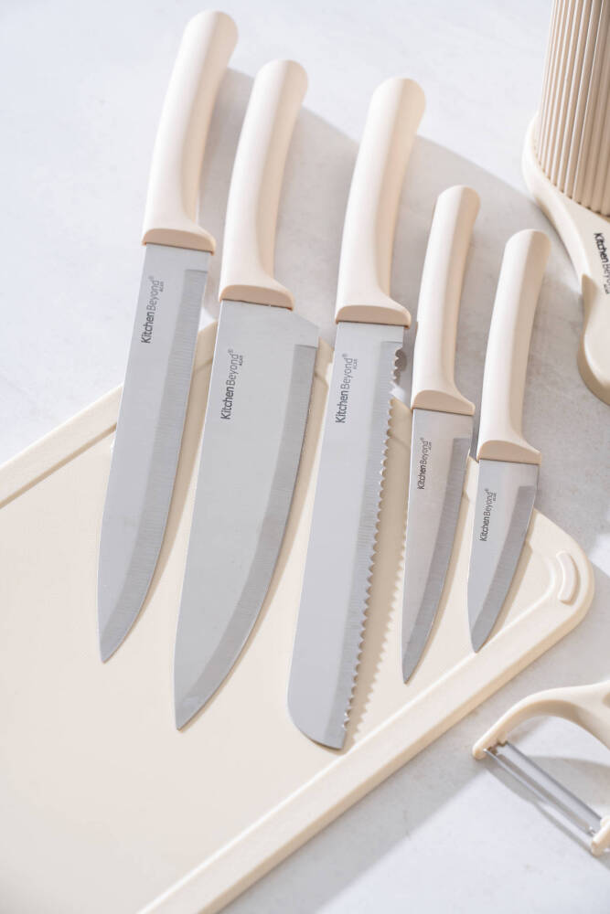 Cooper 8 Parça Standlı Kesme Tahtası Ve Bıçak Seti - 3