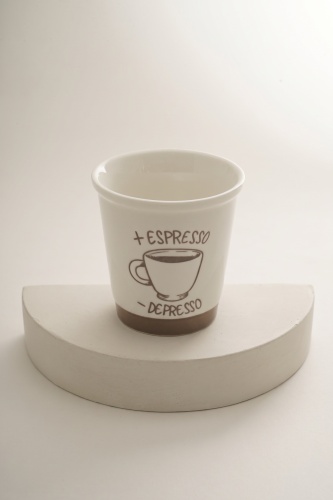 Cozy Porselen Espresso Bardağı Beyaz - 180 ml - 3