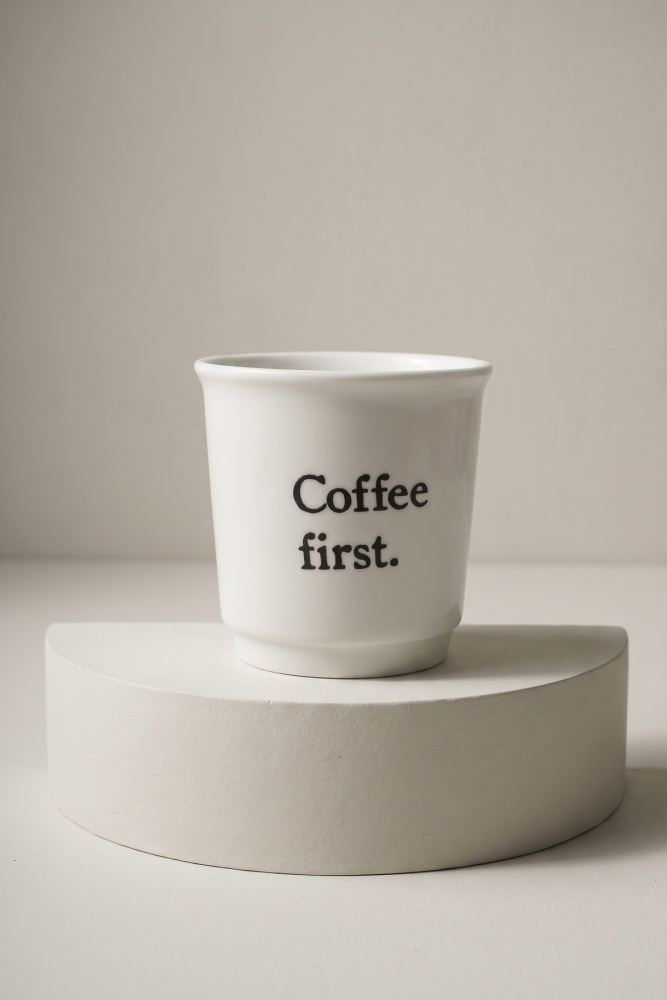 Cozy Porselen Espresso Bardağı Coffe First - 90 ml - 2