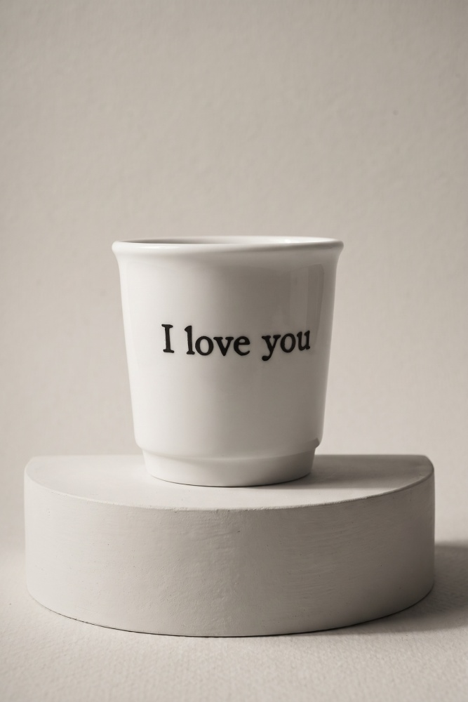 Cozy Porselen Espresso Bardağı I Love You - 90 ml - 3