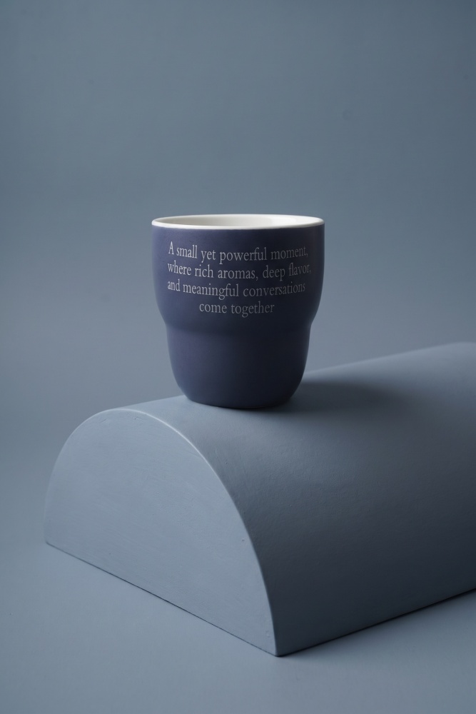 Cozy Porselen Espresso Bardağı Lacivert - 120 ml - 2