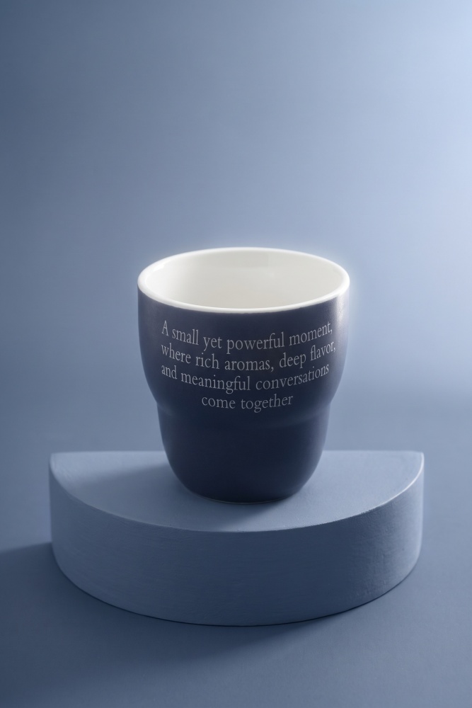 Cozy Porselen Espresso Bardağı Lacivert - 120 ml - 3
