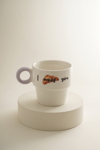 Cozy Porselen Espresso Bardağı Lila - 100 ml - 3