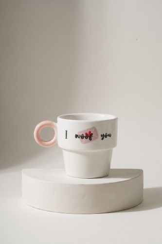 Cozy Porselen Espresso Bardağı Pembe - 100 ml - 2