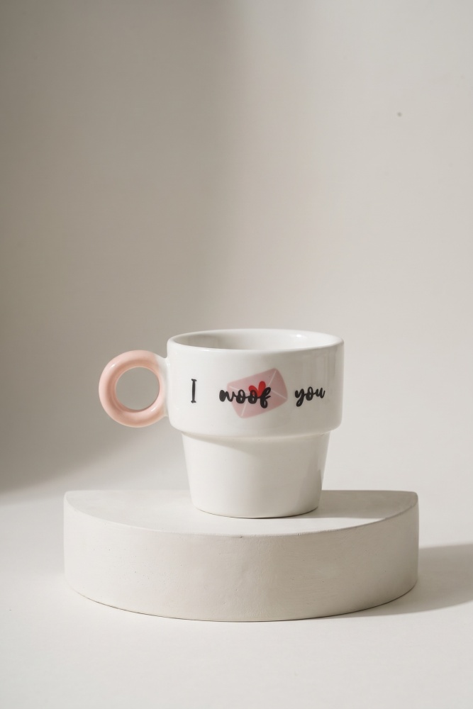 Cozy Porselen Espresso Bardağı Pembe - 100 ml - 2
