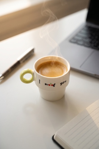 Cozy Porselen Espresso Bardağı Sarı - 100 ml - ACAR