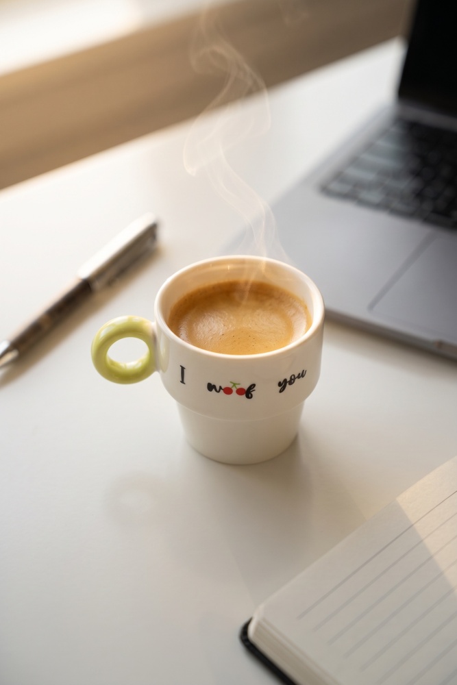 Cozy Porselen Espresso Bardağı Sarı - 100 ml - 1