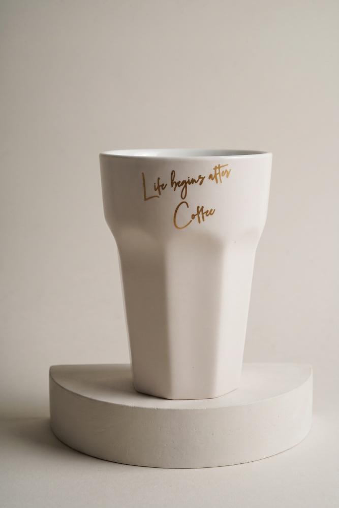 Cozy Porselen Kupa Beyaz - 240 ml - 2