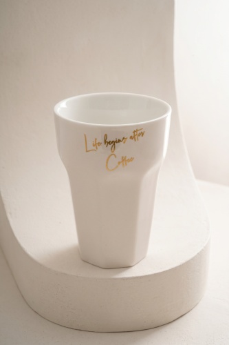 Cozy Porselen Kupa Beyaz - 240 ml - 3