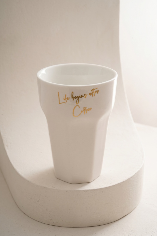 Cozy Porselen Kupa Beyaz - 240 ml - 3