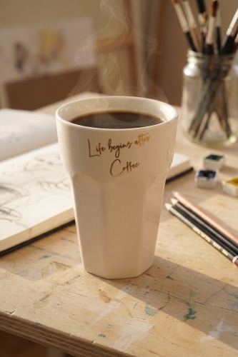 Cozy Porselen Kupa Beyaz - 240 ml - ACAR