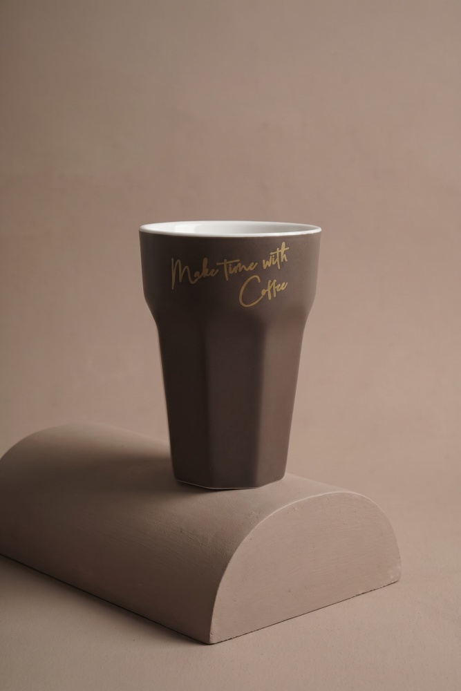 Cozy Porselen Kupa Kahverengi - 240 ml - 2