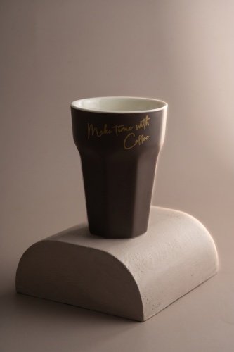 Cozy Porselen Kupa Kahverengi - 240 ml - 3