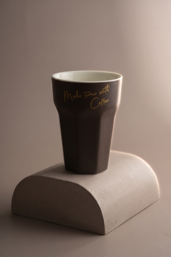 Cozy Porselen Kupa Kahverengi - 240 ml - 3