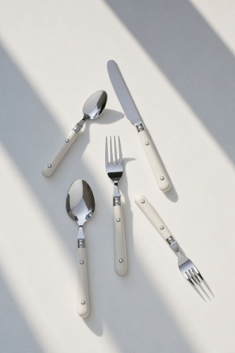 CraftLine 6 Kişilik 30 Parça Çatal Kaşık Bıçak Takımı Beyaz - 4