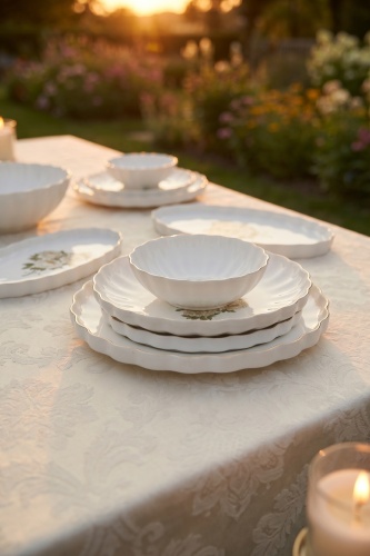 Crystal 6 Kişilik 29 Parça Porselen Yemek Takımı - 2