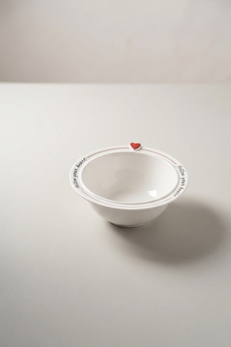 Cuore Porselen Kase - 14 cm - 2