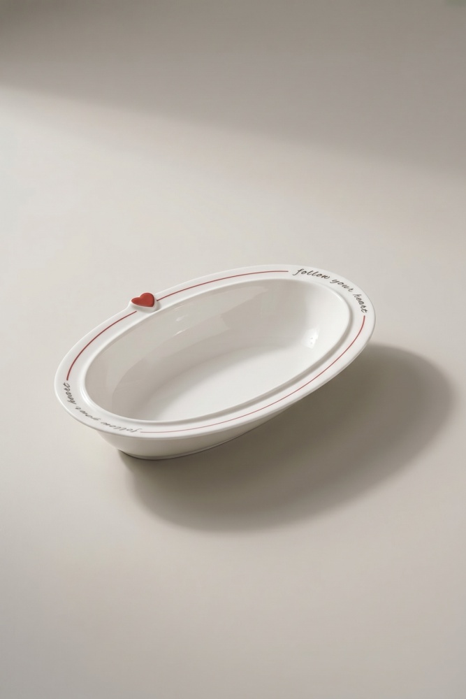 Cuore Porselen Oval Tabak - 20 cm - 2