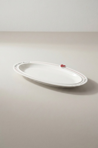 Cuore Porselen Oval Tabak - 24 cm - 2