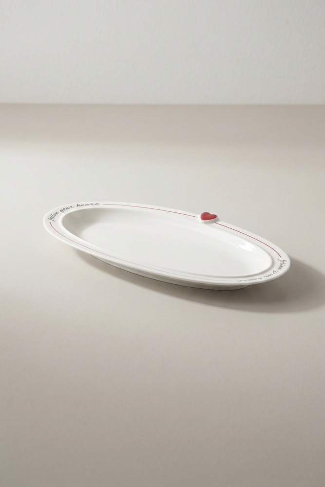 Cuore Porselen Oval Tabak - 24 cm - 2