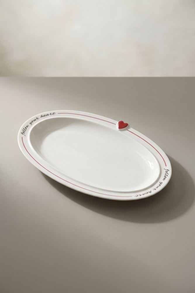 Cuore Porselen Oval Tabak - 24 cm - 3