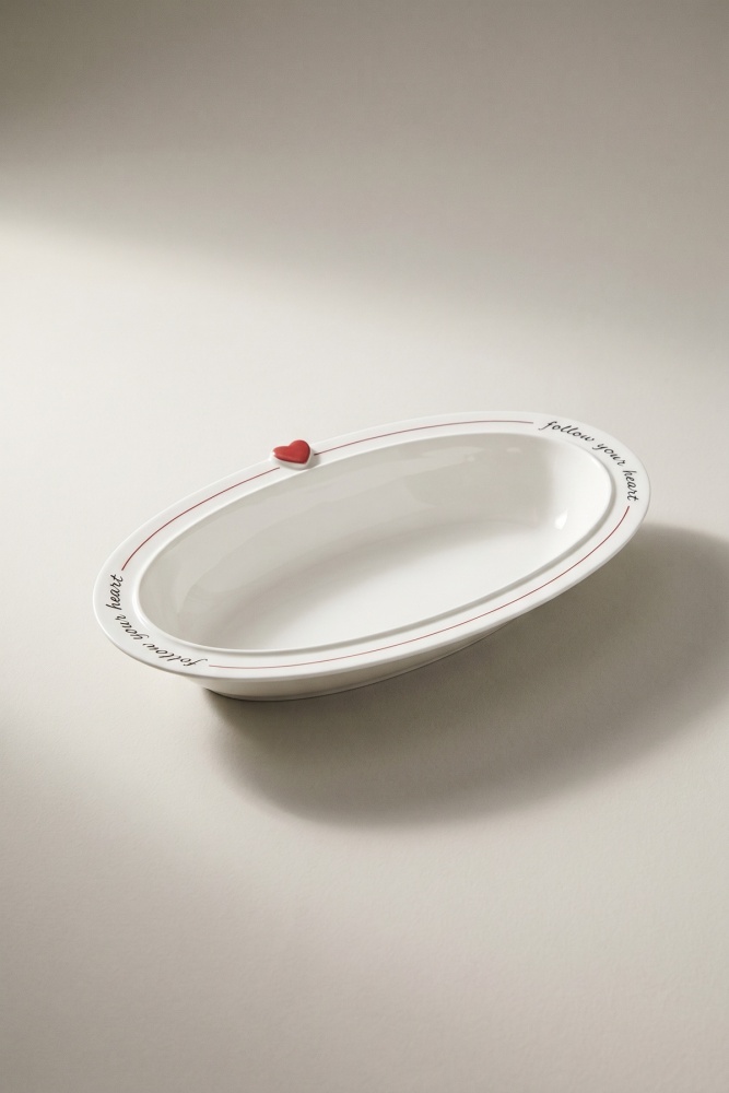 Cuore Porselen Oval Tabak - 30 cm - 2