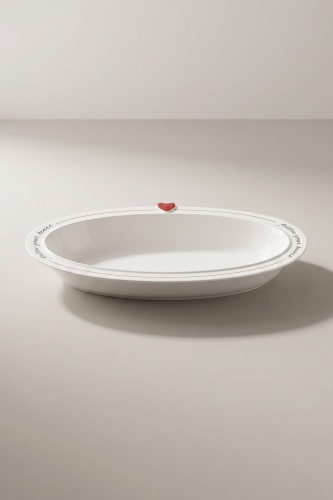 Cuore Porselen Oval Tabak - 30 cm - 3