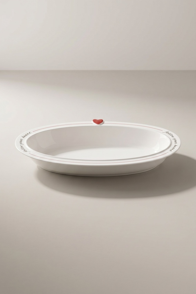 Cuore Porselen Oval Tabak - 30 cm - 3