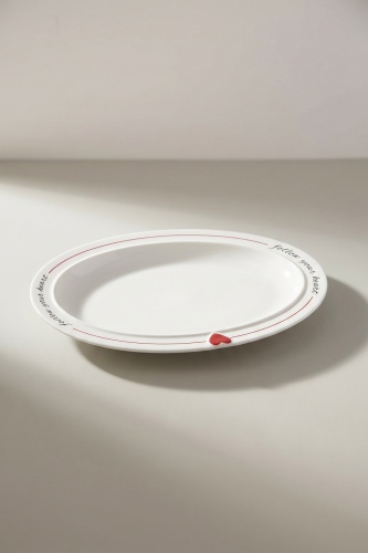 Cuore Porselen Oval Tabak - 30 cm - 2