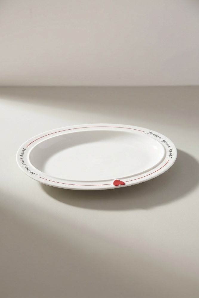 Cuore Porselen Oval Tabak - 30 cm - 2