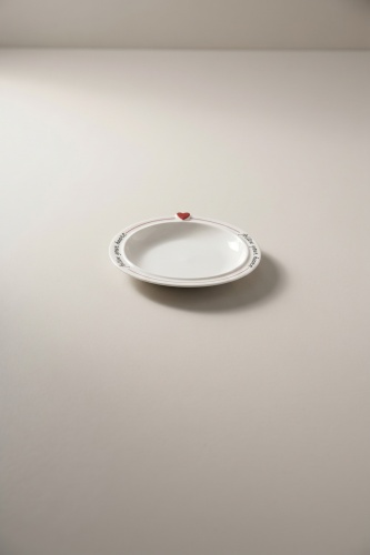 Cuore Porselen Tabak - 14 cm - 2