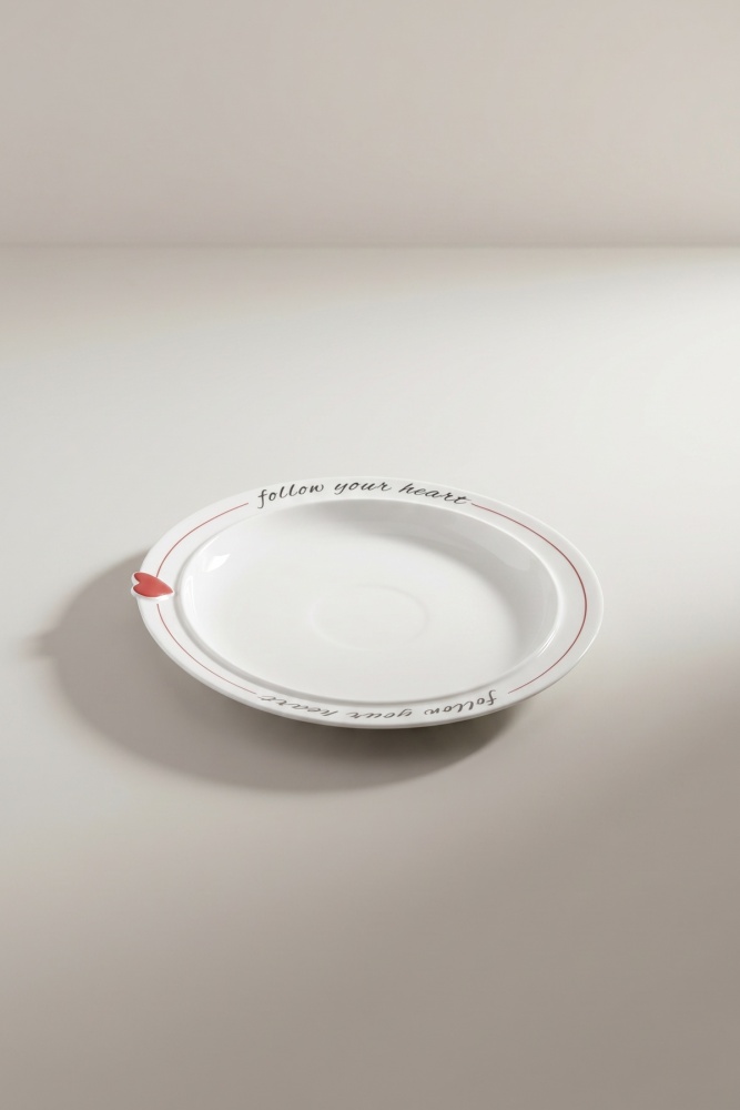 Cuore Porselen Tabak - 21 cm - 2