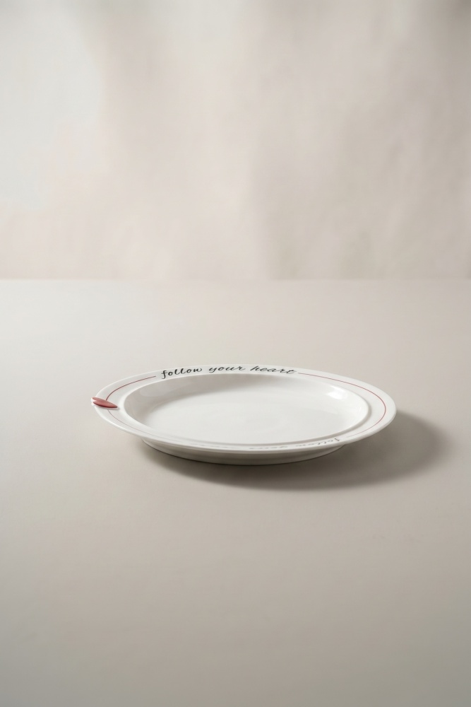 Cuore Porselen Tabak - 21 cm - 3