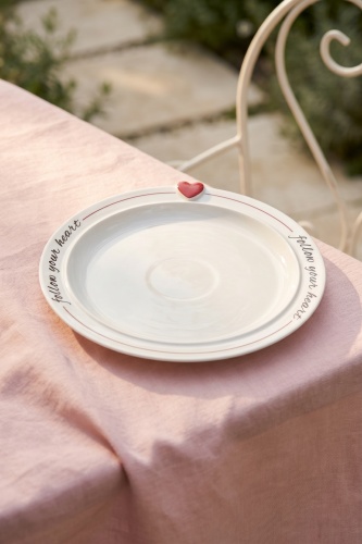 Cuore Porselen Tabak - 27 cm - 1
