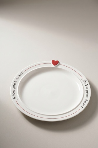 Cuore Porselen Tabak - 27 cm - 3