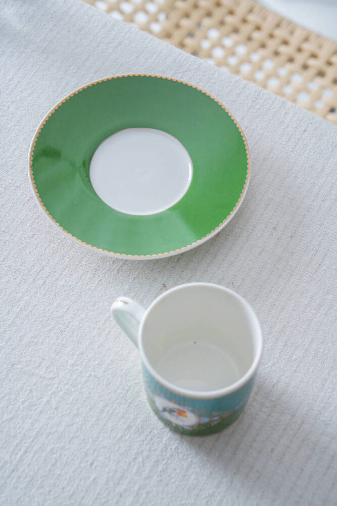 Cybil 6 Kişilik Porselen Kahve Fincan Takımı - 90 ml - 2